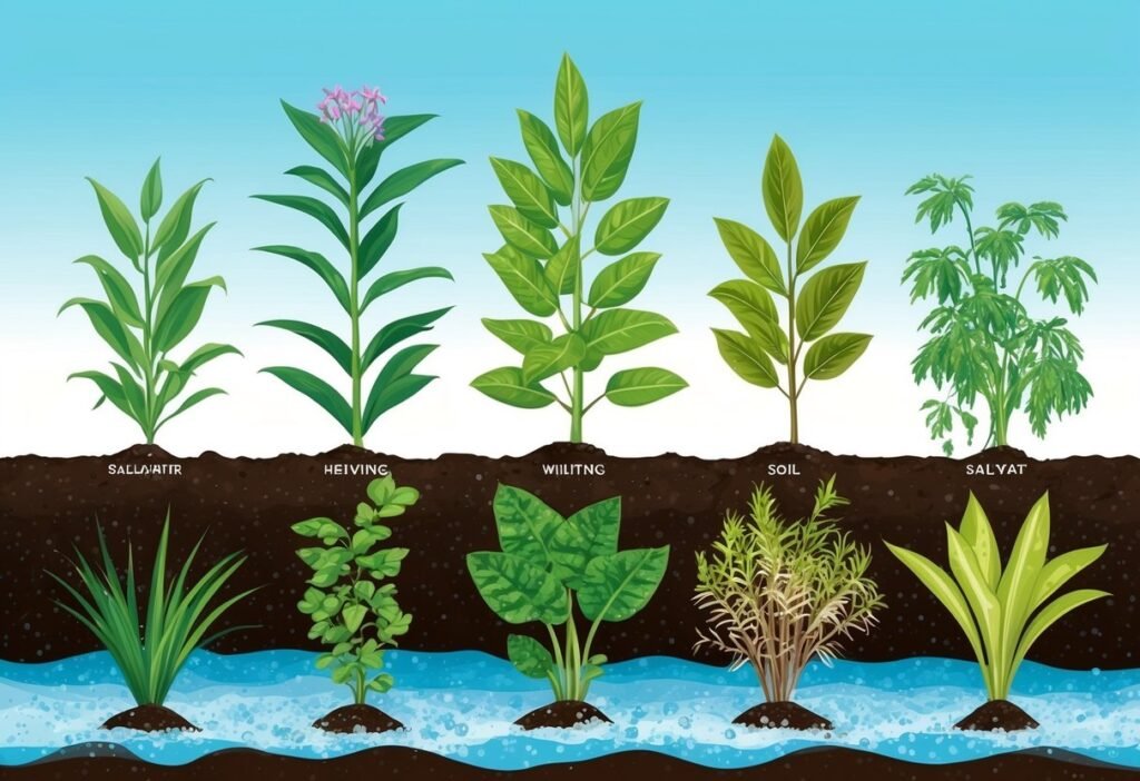 Salt Tolerance in Different Plants